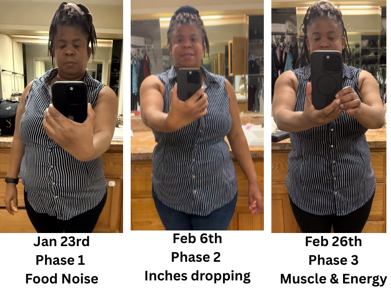 Three checkpoints showing progress over time